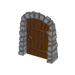 43c4d3ed8b17c129ebdceebfa34b31b6_display_large.jpg Free STL file Stone Dungeon Door - Working with Wood Grain (Remix)・3D printer model to download