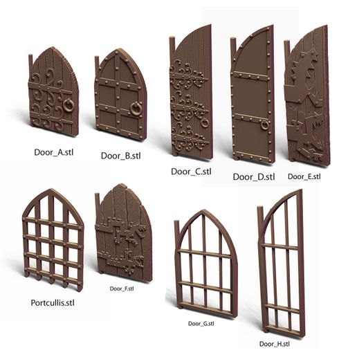 doors.jpg PuzzleLock Dungeon II, modular terrain for tabletop RPG