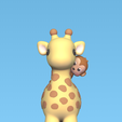 Cod1377-Giraffe-With-Monkey-1.png Giraffe with Monkey