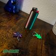 IMG_5092.jpg BIC Ligther Shell & Weed Leaf Keychain