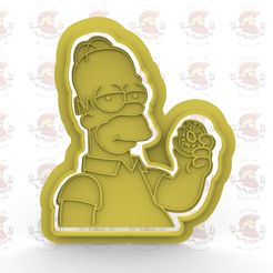 untitled.2.jpg Homer Simpson Cookie Cutter/Cookie Cutter