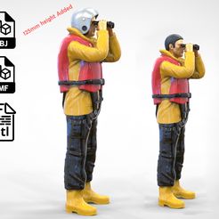Res3.1e2.jpg Fichier STL Équipage du bateau de sauvetage N3 Équipage de sauvetage bénévole de la RNLI・Design imprimable en 3D à télécharger