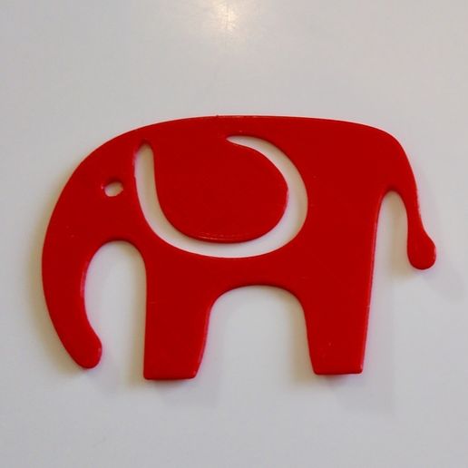 Elephant bookmark