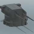 Bismarck-B-Turret-and-Barbette.png 1/200 34cm SK C-34 Main Gun Armament for Bismarck/Tirpitz Model
