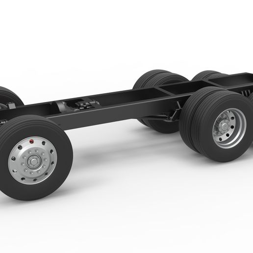 Chassis of Vintage GATR Racing Semi truck Version 3 (1:25 Scale)