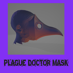 plage.png STL file real size | Plague doctor mask・Model to download and 3D print