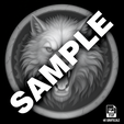 Samp.png Wolf Relief for CNC Laser and 3D Print STL File and 4K Grayscale TIF