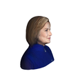 model-4.png Hillary Clinton-bust/head/face ready for 3d printing