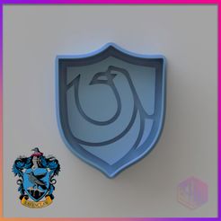 COOKIE-CUTTER-RAVENCLAW-F.jpg STL file RAVENCLAW COOKIE CUTTER - HARRY POTTER・Design to download and 3D print