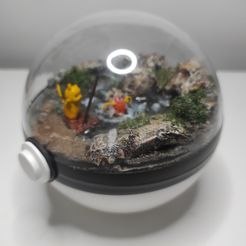 IMG_20220606_142150.jpg Free STL file single pokeball button・3D print design to download