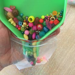 ag, STL file 3 Scoops width 105,125 and 135 mm. for sorting screws or beads・3D printer design to download