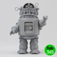 Robby_04.jpg 3D-Datei Der faltbare Roboter Robby・Modell zum Herunterladen und 3D-Drucken