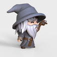 gandalf-stl-3d-printing-lord-of-the-rings-lotr-figure-toy-5.png Chibi GANDALF STL 3D Printing Files | High Quality | Cute | 3D Model | Lord of the Rings | Tolkien | Toy | Figure | Playful