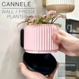 CANNELE_OnFridge_open.jpg CANNELÉ  |  Wall / Fridge Planter