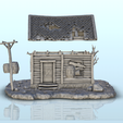 3.png Fichier STL Maison abandonnée avec tronc d'arbre (1) - Six Gun Sound Desperado Old Chronicles Gunfight Gutshot Blackwater Gulch・Design pour imprimante 3D à télécharger