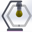 hex5.png HEXAGON TABLE LAMP - by AKINCI 3D PRINT
