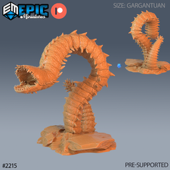2215-Adult-Purple-Worm-Gargantuan.png Fichier 3D *Vers mauve adulte ‧ DnD Miniature ‧ Tabletop Miniatures ‧ Gaming Monster ‧ 3D Model ‧ RPG ‧ DnDminis ‧ STL FILE・Plan pour impression 3D à télécharger