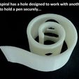65457b12f112c447a5a3396889667ad5_display_large.JPG Free STL file Spiral Pen Stand・3D print model to download