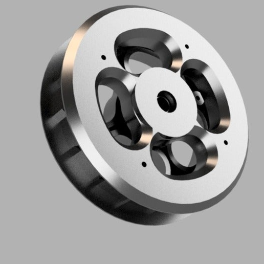 JapanHome Shopping Trolley Replacement Wheel - 3D model önizlemesi