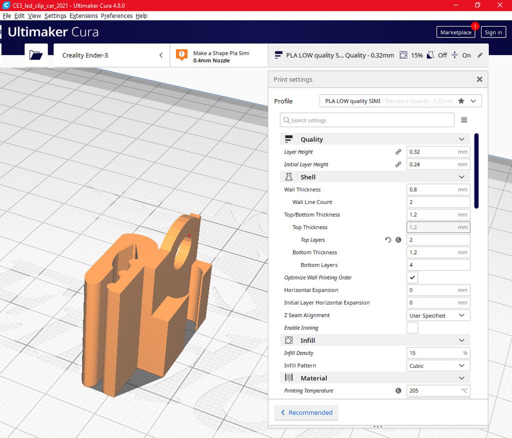 Free STL file UPDATE 2021 Clip for led stripă»3D printing design to ...