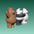 2.png we bare bears / panda bear and ice bear and grizzly bear
