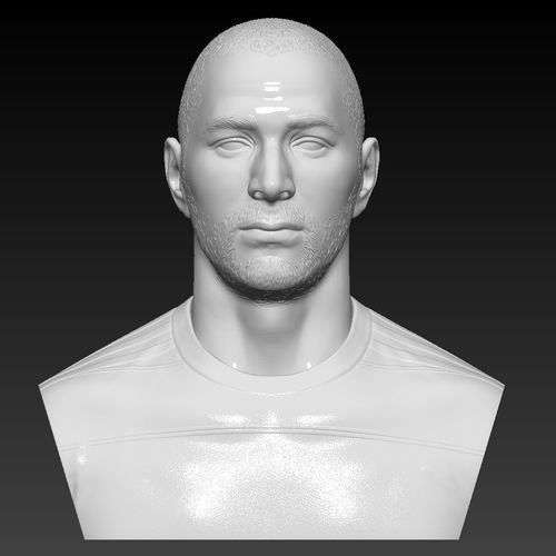 KARIM BENZEMA BUST 3D PRINT READY
