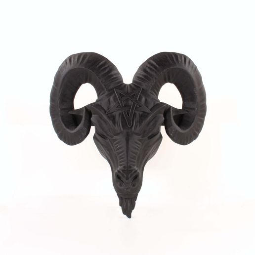 Wall Mounted Baphomet Head