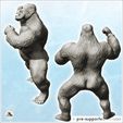 3.jpg Gorilla tapping his chest (9) - Animal Savage Nature Circus Scuplture High-detailed