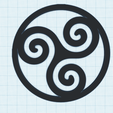celtic-triskelion.png Triquetra symbol, Holy Trinity or triskelion, Celtic symbol of eternity, Trinity symbol keychain, spiritual wall art decor, fridge magnet, pendant