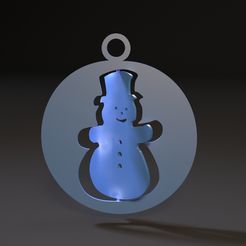 10000.jpg Archivo 3D Juguete de Navidad muñeco de nieve・Objeto imprimible en 3D para descargar