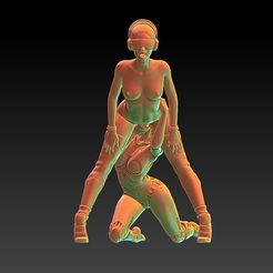 1.jpg Archivo STL gratis CYBERGIRLS - Jemna with her robot -CYBER GIRLS- EROTIC MINIATURE 75 MM SCALE・Plan de la impresora 3D para descargar