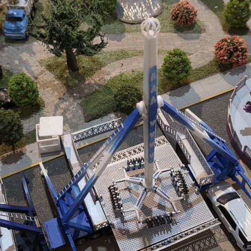 🤴 King Loop Technical rides 1/64 1/87 juego mecanico funfair ride・ 3D ...