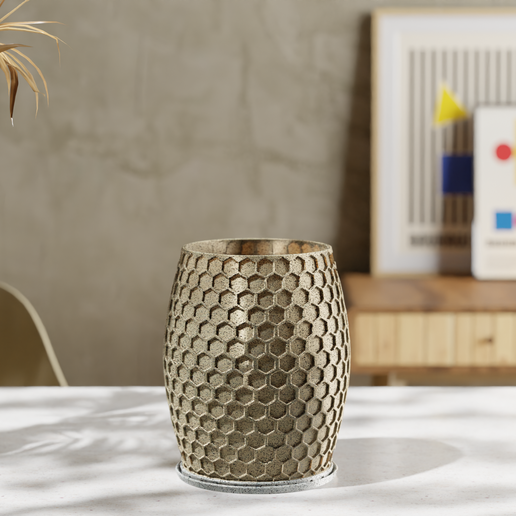 HexaFlow Planter + Base