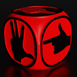 DeathpoolD6V2_3.png DeathPool D6 Dice Modelo para impressão