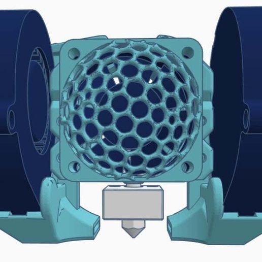 Hydra Fan Duct one piece for Ender 3