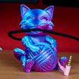 Cute-Cat-Mouse-Bungee-and-Cable-Holder-KrakDrag-5.jpg Niedliche Katze: Maus Bungee und Kabelhalterung