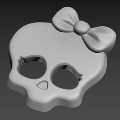 monster-hight-scull-3d-model-print.jpg Monster High skull button