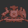 Chile1-1.jpg Chile emblem 3d relief .stl file
