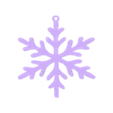 Copos de nieve para colgar (5).stl Christmas flakes to hang flat