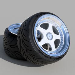 OZ_Futura_R18_v4-v4.png Télécharger fichier STL OZ Futura 18inch wheels 3d model avec Advan tires pour diecast et modèles réduits • Objet pour imprimante 3D, Dirty_customs