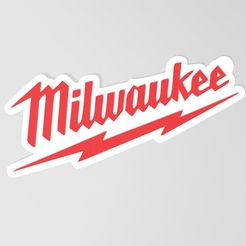 1.jpg Archivo STL LOGOTIPO DE MILWAUKEE・Diseño para descargar y imprimir en 3D