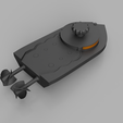 Pic1.PNG Free STL file mini Wind-Up Boat Dual Drive - screwless - full 3d printed・3D print model to download
