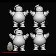Puffies1.jpg Stay Puft Marshmallow Man Flexi 3d digital download