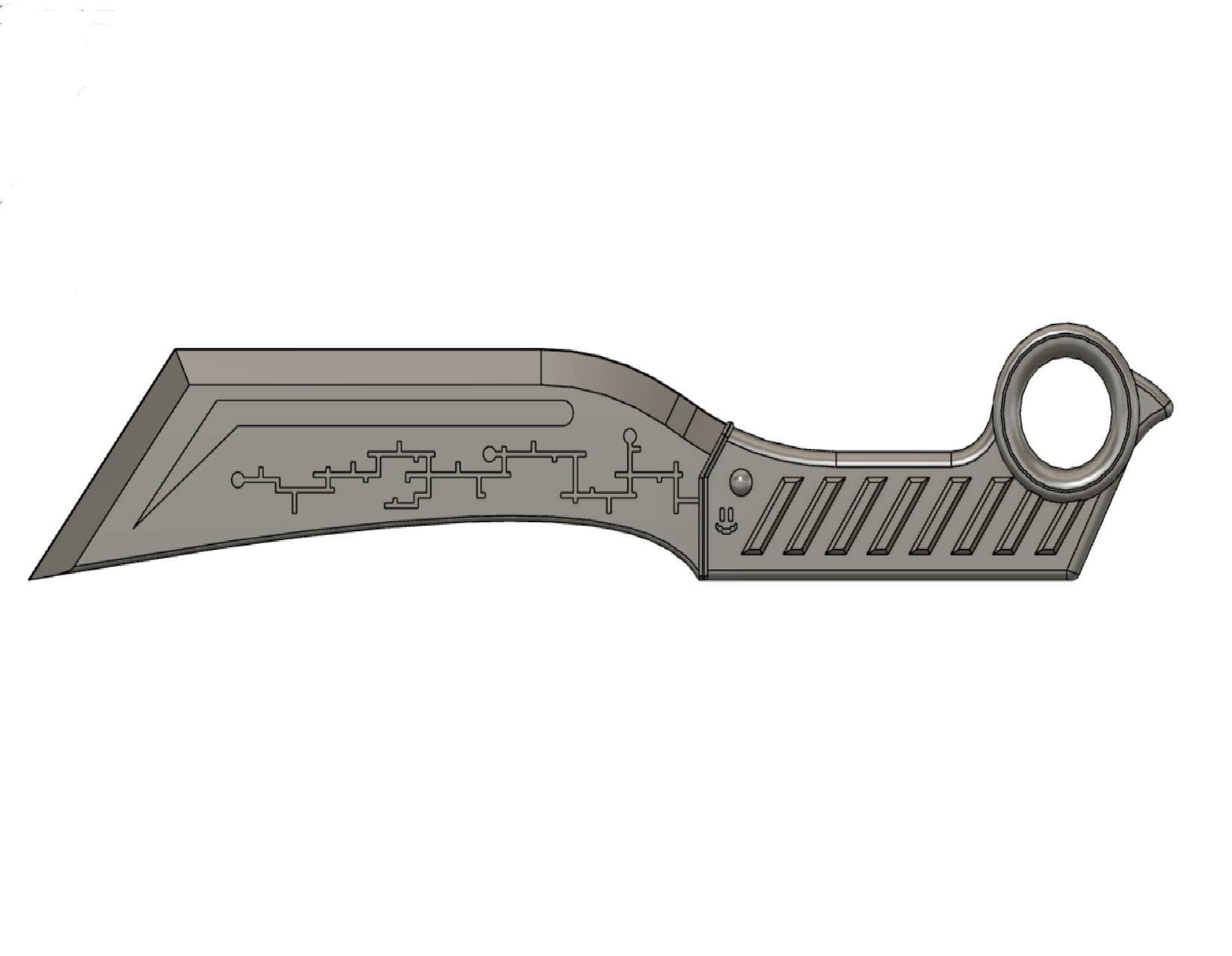 Download STL file TECHNO BLADE • 3D printable template ・ Cults