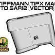 TIPX-toSAR12-VEC.jpg Tippmann TiPX vector model Mag to SAR12 Adapter