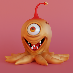 Monster-Render-Final.png STL-Datei Oktopus・3D-druckbares Design zum Herunterladen