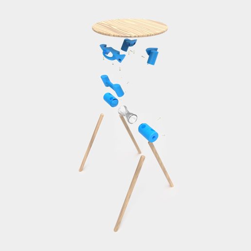 v2.4.jpg Download STL file AMIGO, folding stool DIY! • 3D printer object, NerioBaus