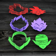 CORTANTES DRAGON BALL3.png Pack x 9 Dragon ball Cookie cutter