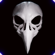 cuervo.png Raven skull mask Máscara de craneo de cuervo