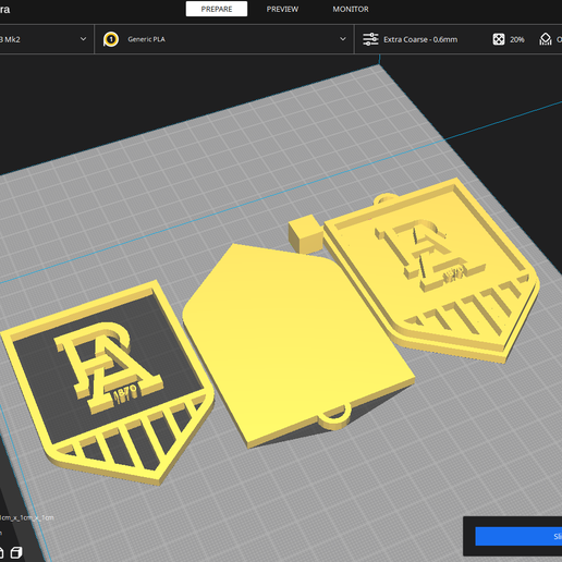 🗝️ AFL Port Adelaide keychain badge printable and renderable・ 3D File ...